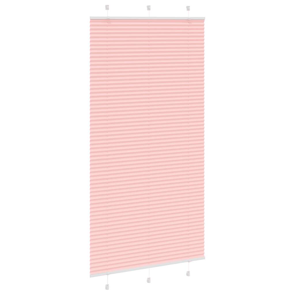 Vidaxl plissé rolgordijn 110x200cm stofbreedte 109,4cm polyester roze