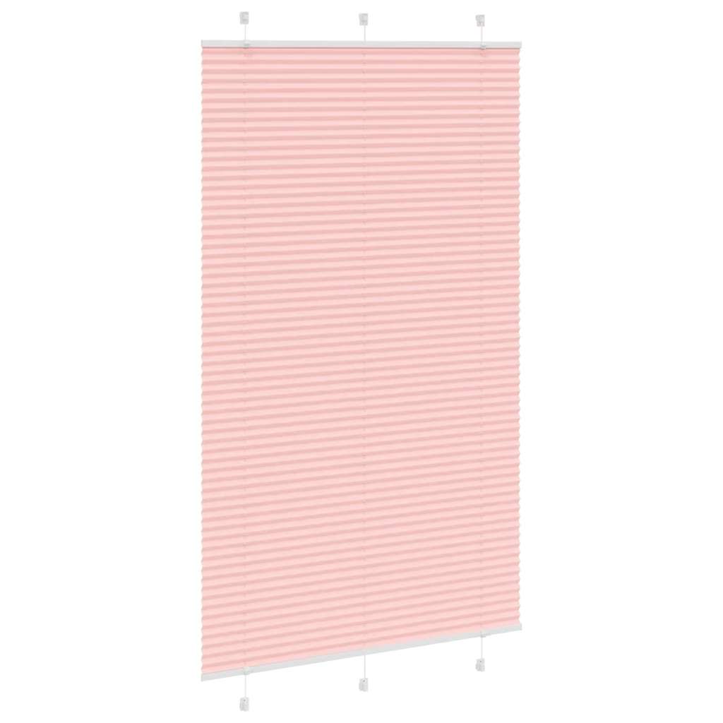 Vidaxl plissé rolgordijn 115x200cm stofbreedte 114,4cm polyester roze