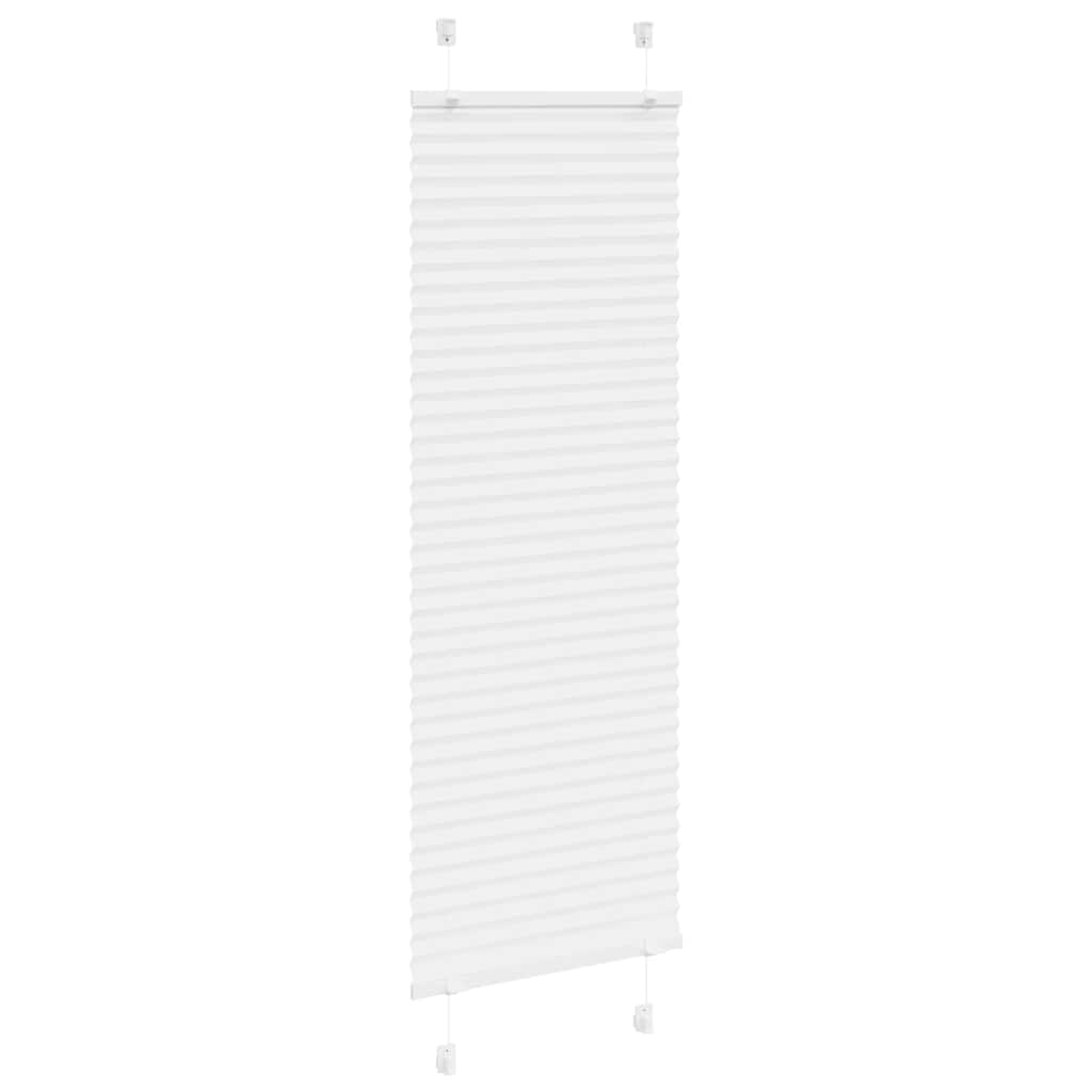 Vidaxl plissé rolgordijn 50x100 cm stofbreedte 49,4 cm polyester wit