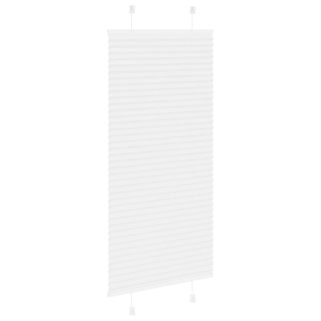 Vidaxl plissé rolgordijn 55x100 cm stofbreedte 54,4 cm polyester wit