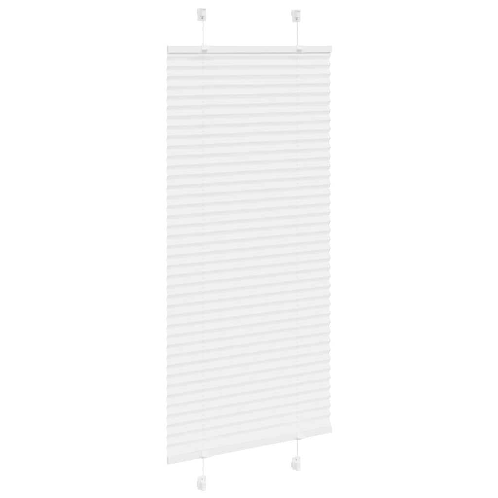 Vidaxl plissé rolgordijn 60x100 cm stofbreedte 59,4 cm polyester wit