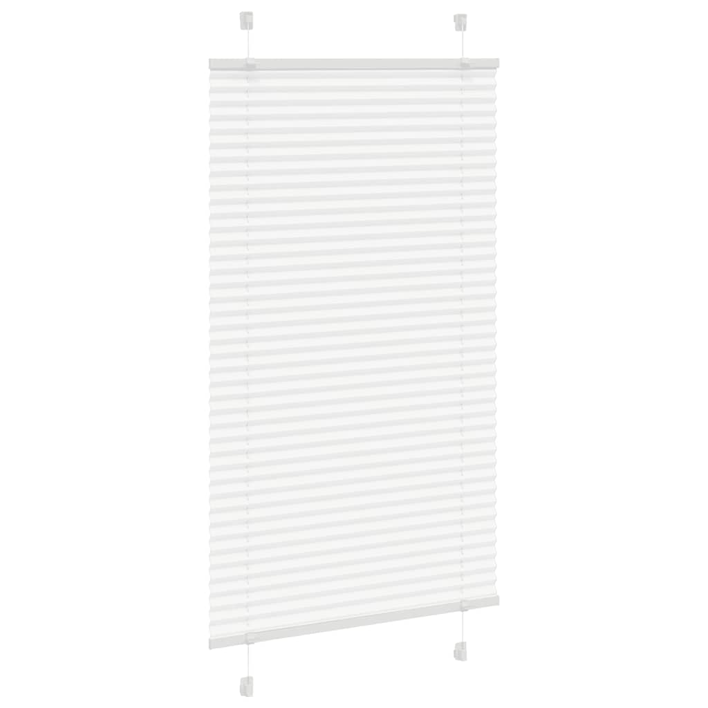 Vidaxl plissé rolgordijn 70x100 cm stofbreedte 69,4 cm polyester wit