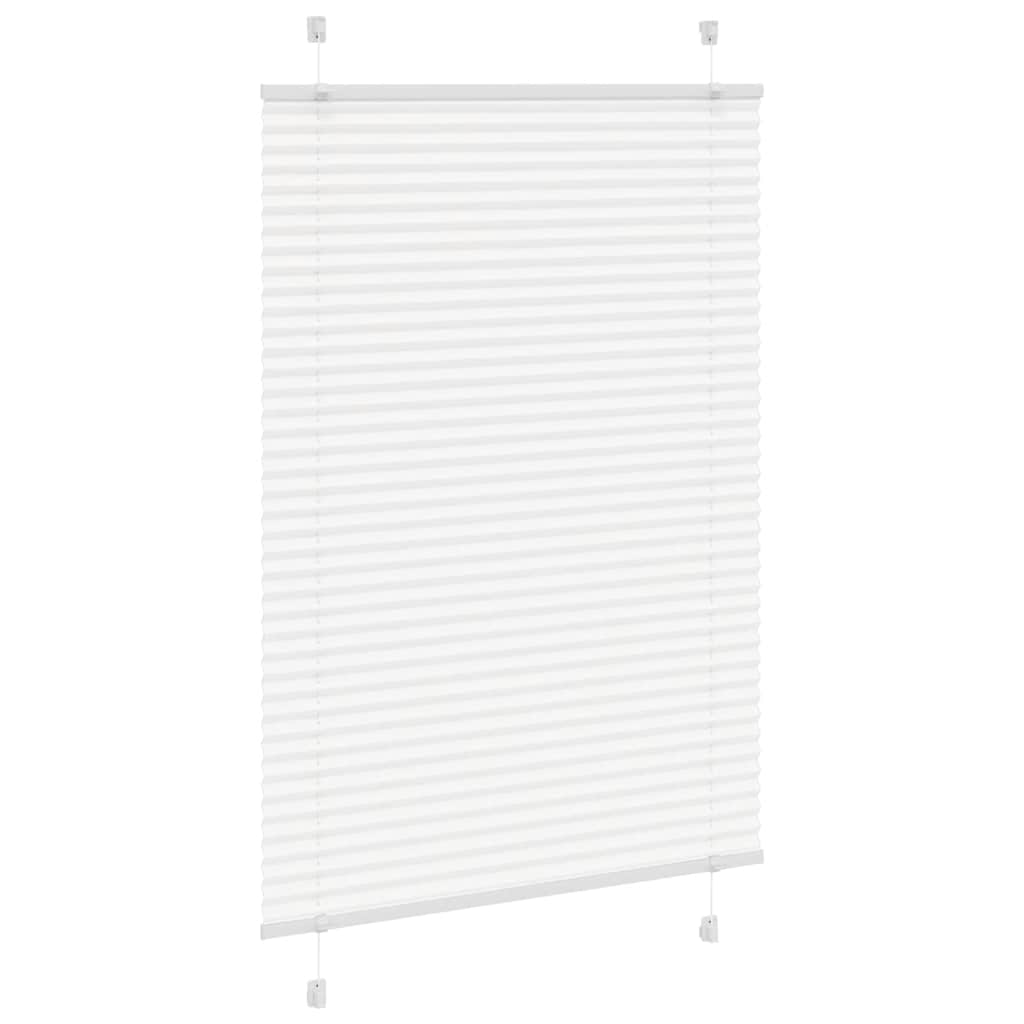 Tenda a rullo plissettata Vidaxx 95x100 cm larghezza tessuto 94,4 cm poliestere bianco