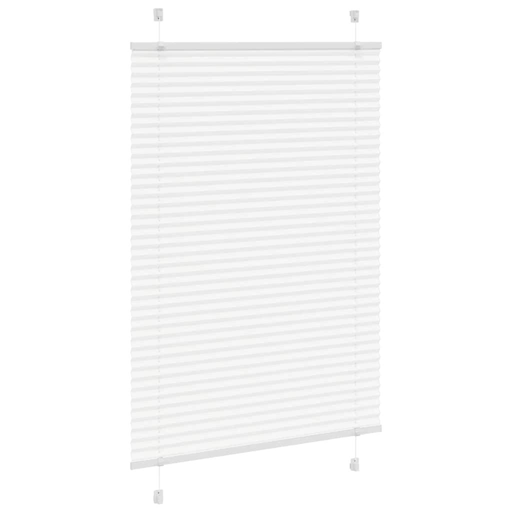 Vidaxl plissé rolgordijn 100x100 cm stofbreedte 99,4cm polyester wit