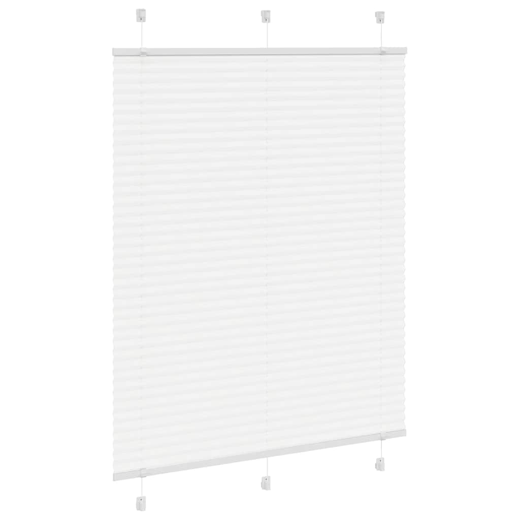 Tenda a rullo plissettata Vidaxx 105x100 cm larghezza tessuto 104,4 cm poliestere bianco