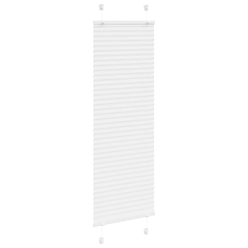 Vidaxl plissé rolgordijn 50x150 cm stofbreedte 49,4 cm polyester wit