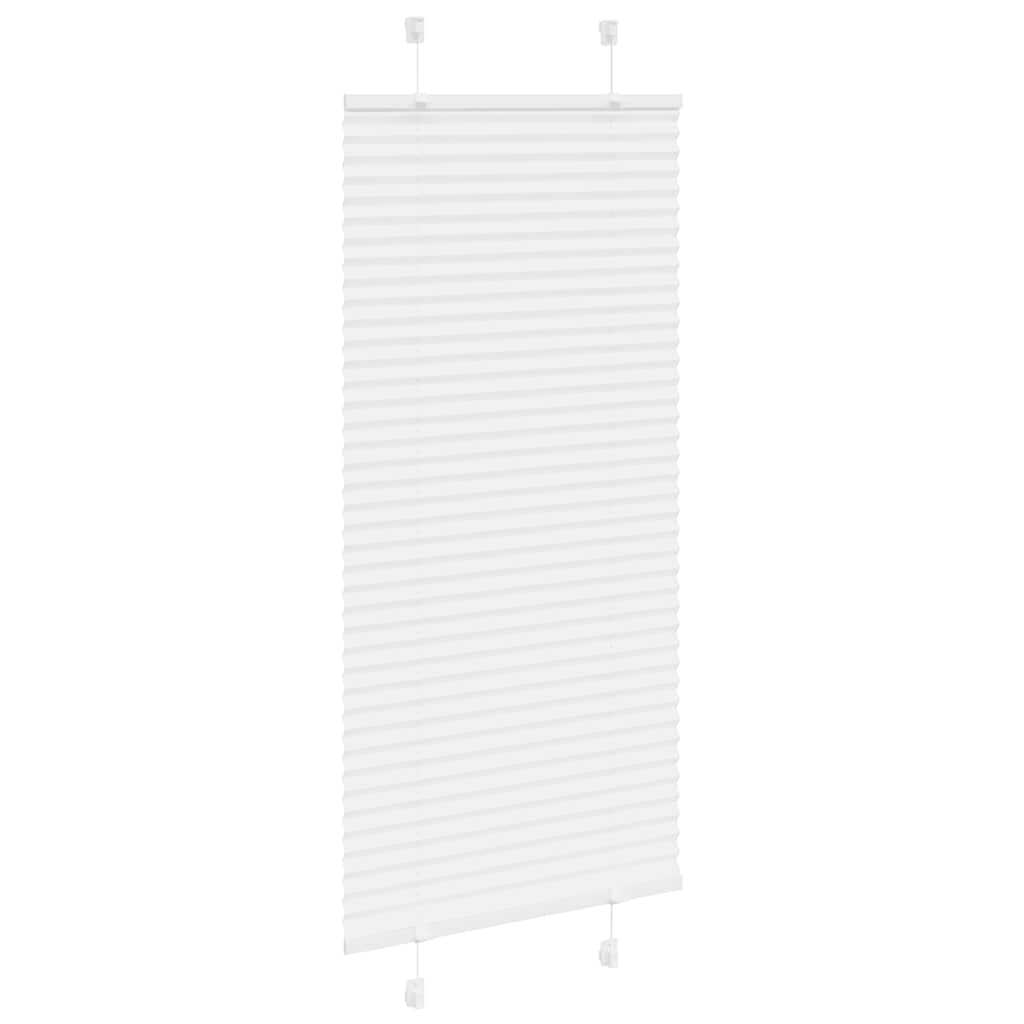 Vidaxl plissé rolgordijn 55x150 cm stofbreedte 54,4 cm polyester wit