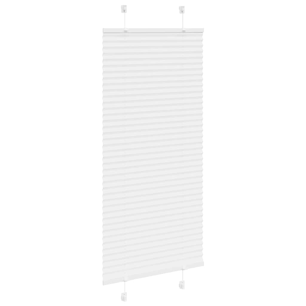 Vidaxl plissé rolgordijn 65x150 cm stofbreedte 64,4 cm polyester wit