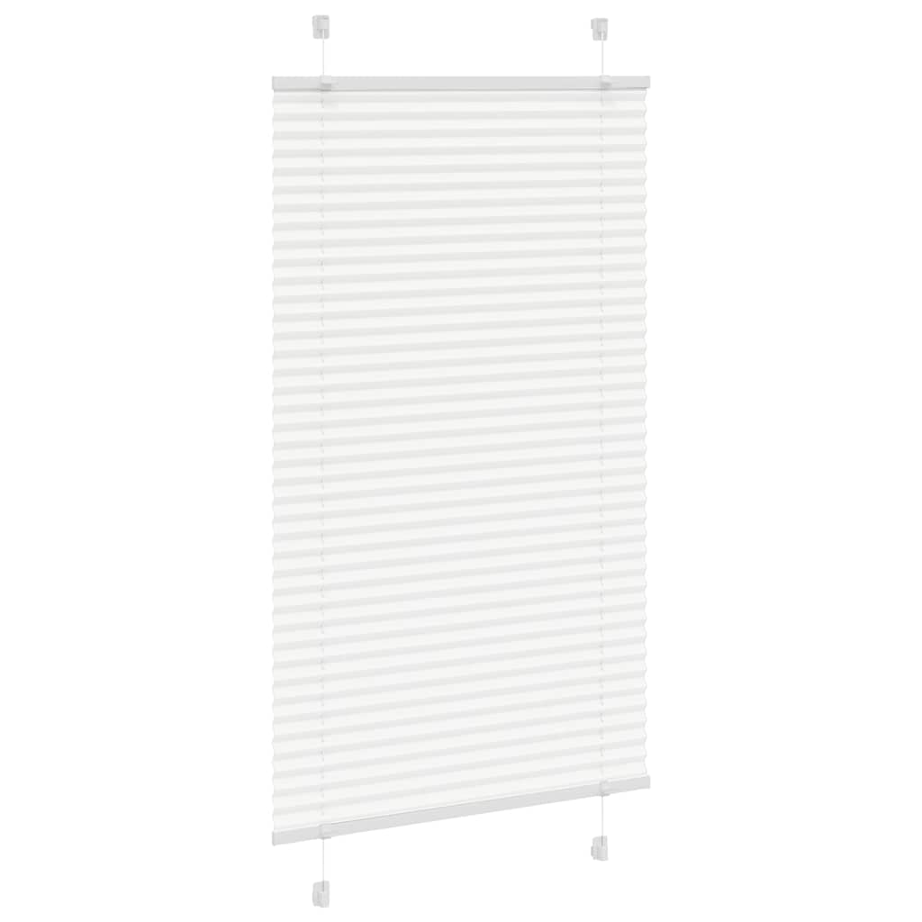 Vidaxl plissé rolgordijn 80x150 cm stofbreedte 79,4 cm polyester wit