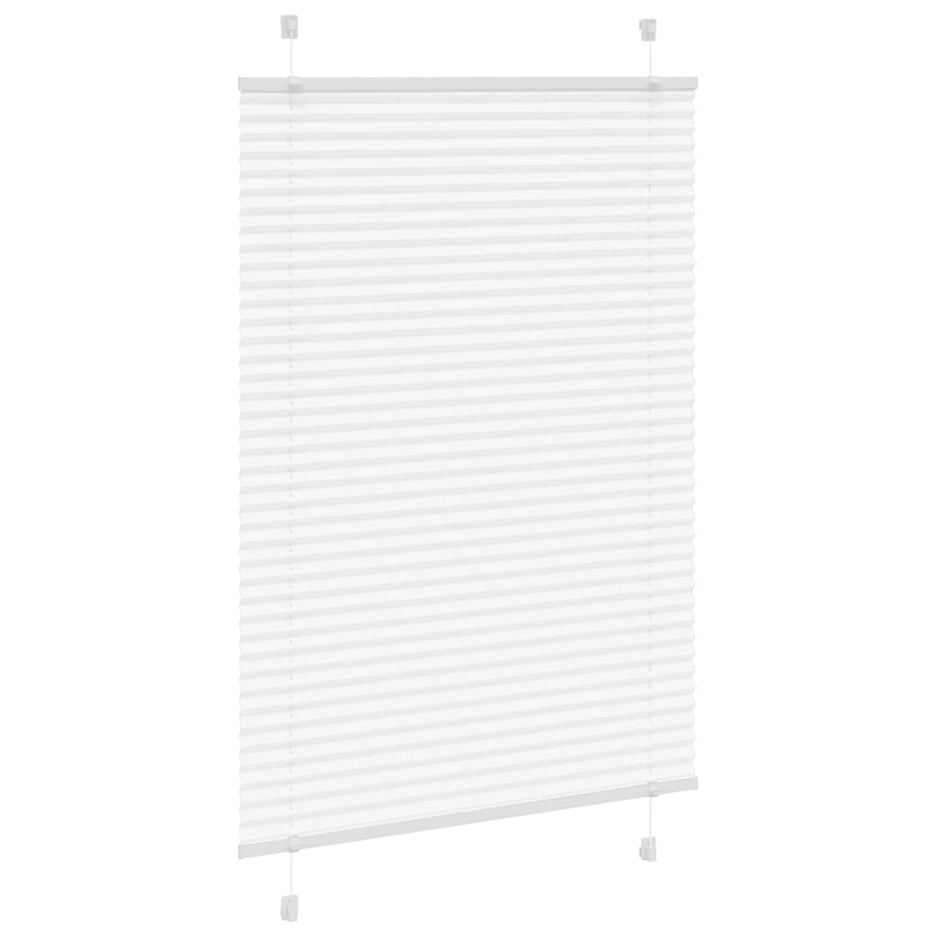 Vidaxl plissé rolgordijn 85x150 cm stofbreedte 84,4 cm polyester wit