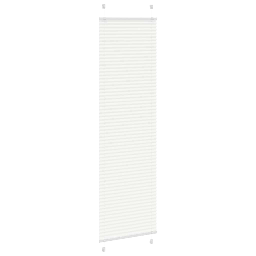 Vidaxl plissé rolgordijn 55x200 cm stofbreedte 54,4 cm polyester wit