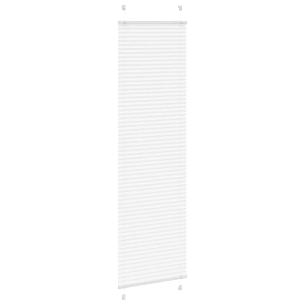 Vidaxl plissé rolgordijn 65x200 cm stofbreedte 64,4 cm polyester wit