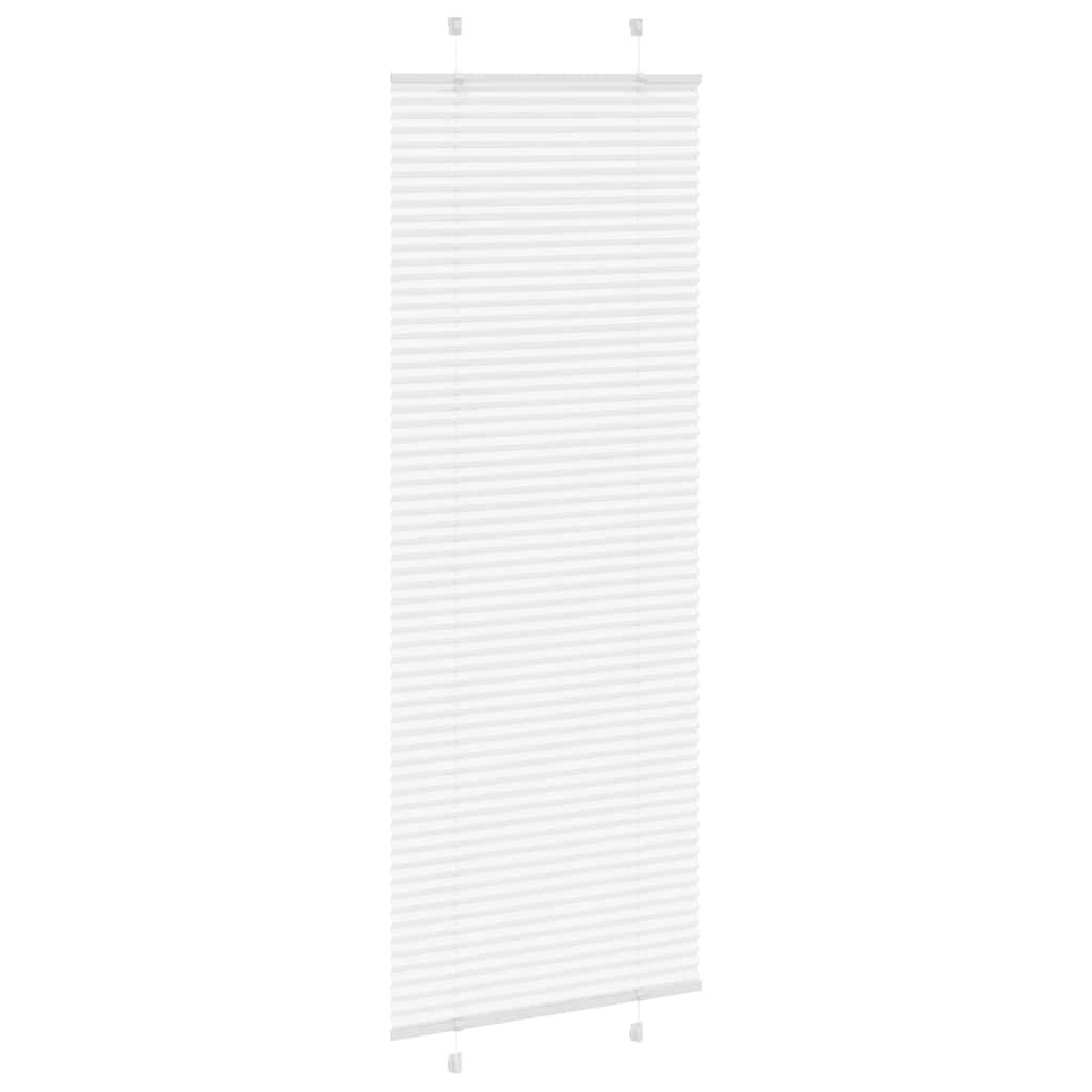 Vidaxl plissé rolgordijn 70x200 cm stofbreedte 69,4 cm polyester wit
