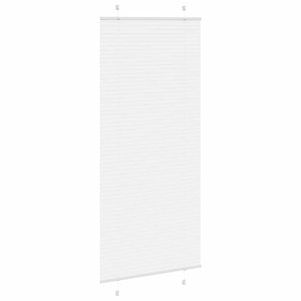 Tenda a rullo plissettata Vidaxx 85x200 cm larghezza tessuto 84,4 cm poliestere bianco