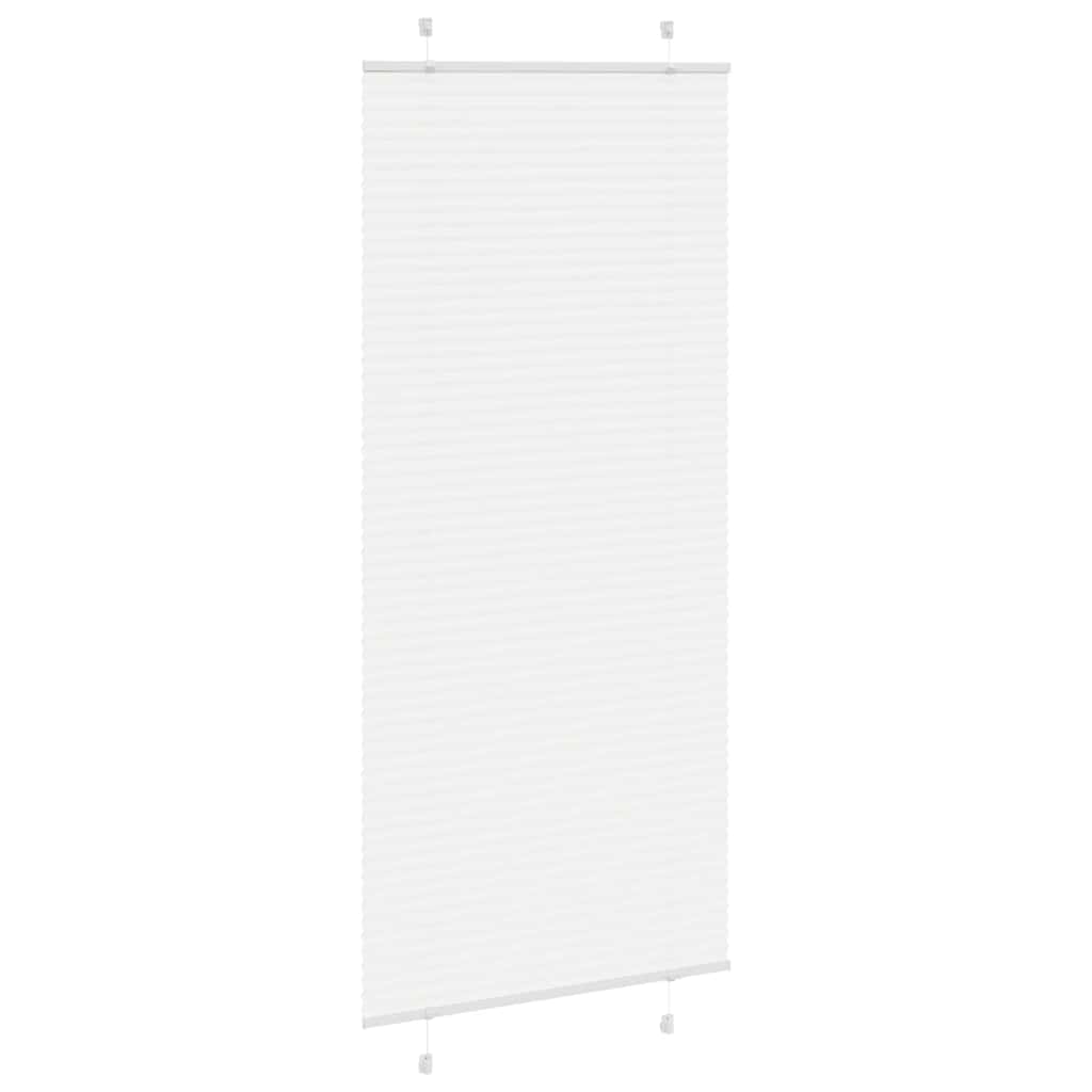 Vidaxl plissé rolgordijn 95x200 cm stofbreedte 94,4 cm polyester wit