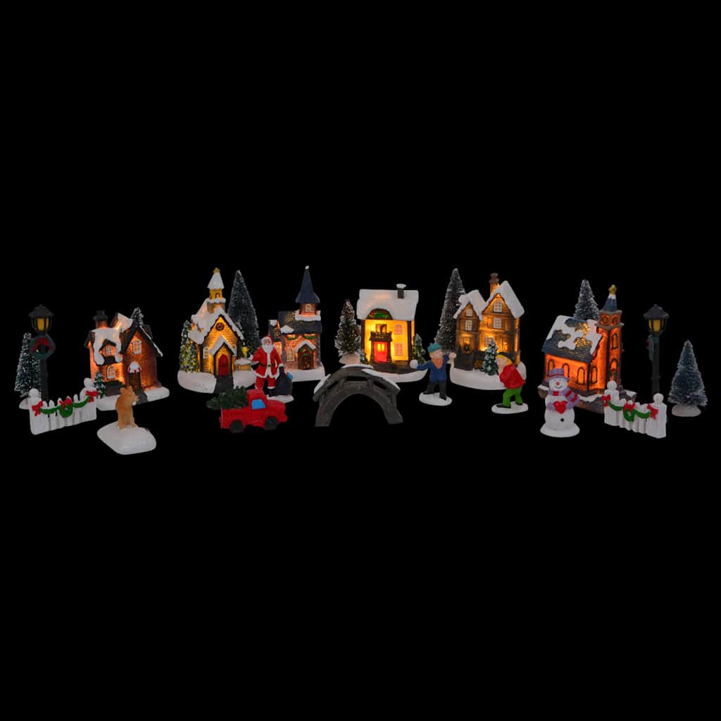 Vidaxl kerst tafeldecoratie multikleur hars, kunststof