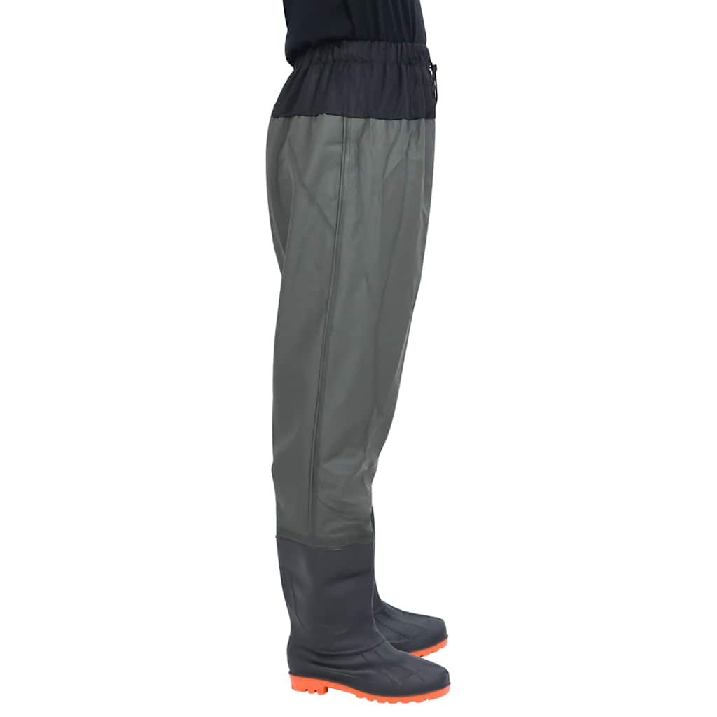 Vidaxl waadpak con botas tamaño 39 verde oscuro