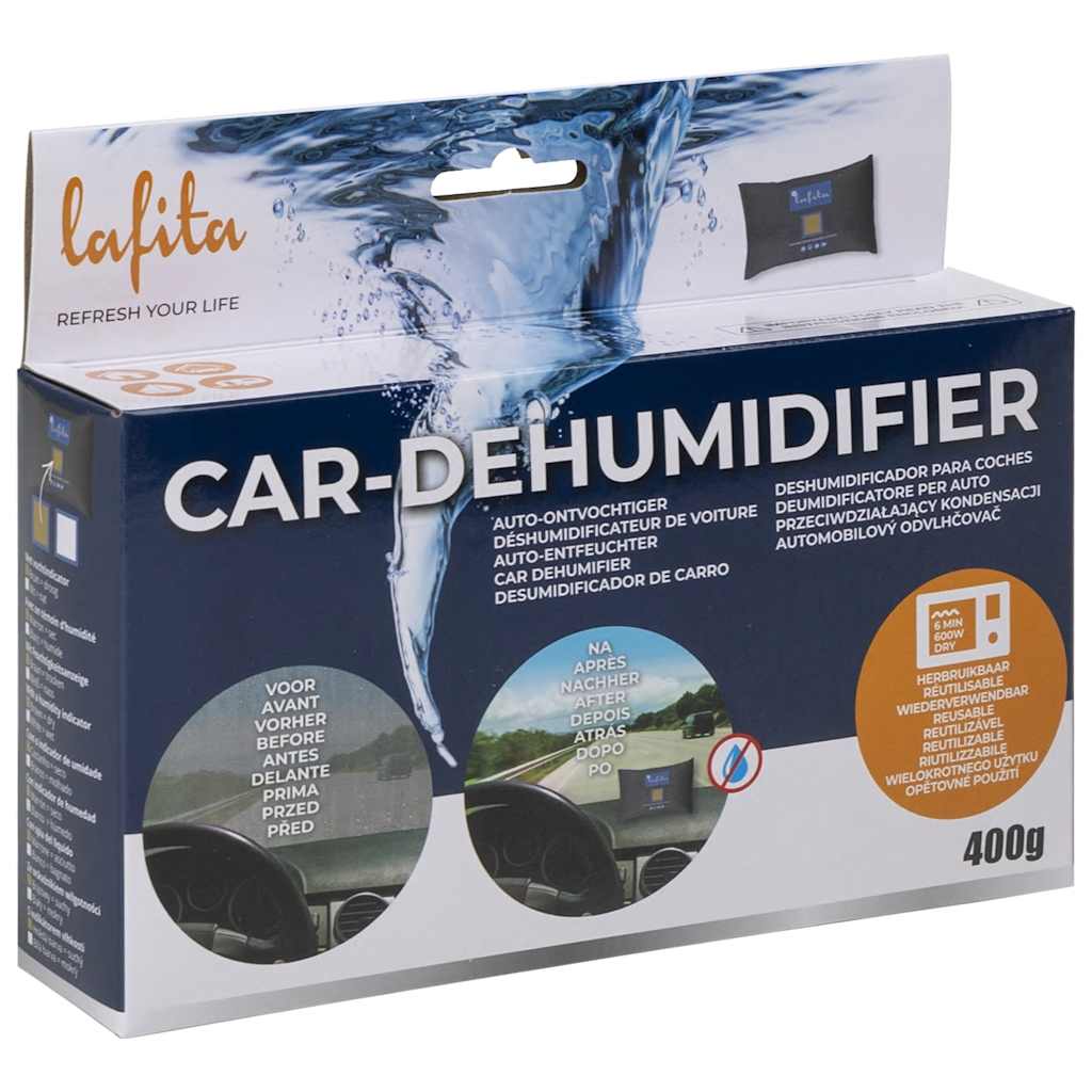 Vidaxl Dehumidificadores para el automóvil reutilizable 2 pcs 400 g