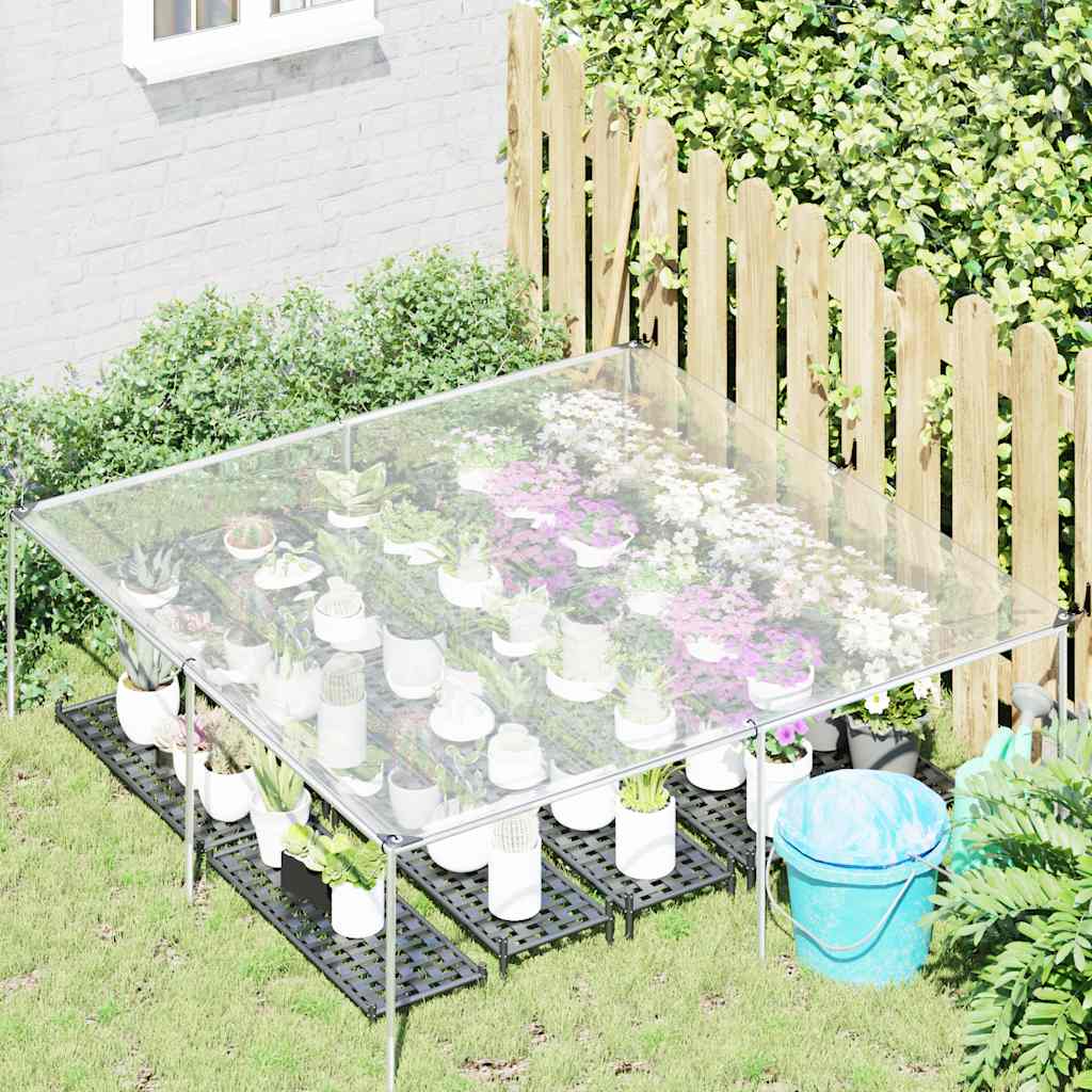Vidaxl Tarpaulina transparente con anillos de vela 2x2 m de polietileno