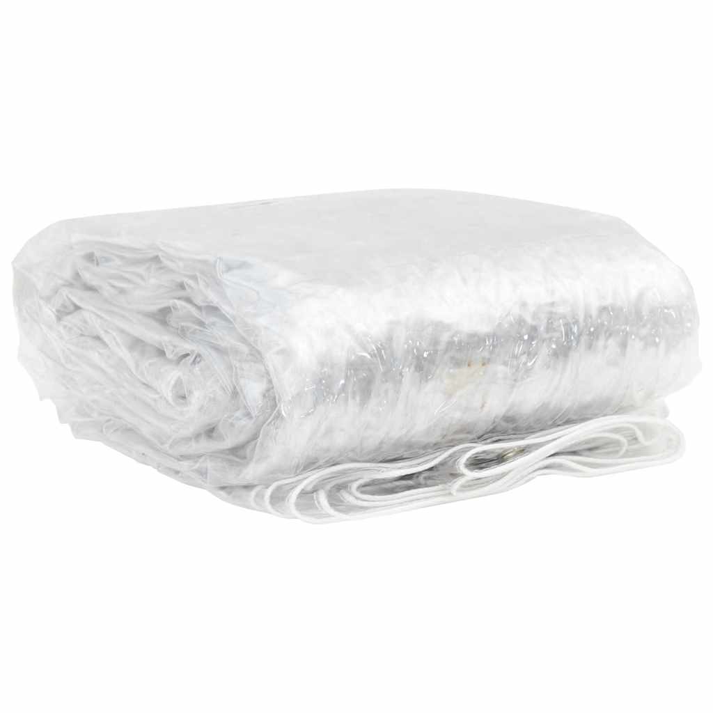 Vidaxl Tarpaulin trasparente con anelli a vela 4x12 M PVC