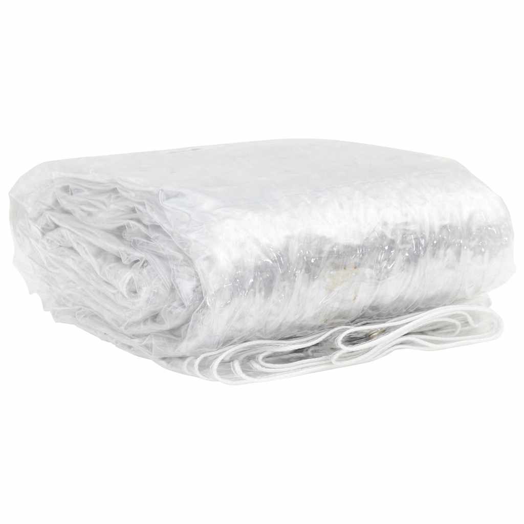Vidaxl Tarpaulin trasparente con anelli a vela 5x12 M PVC