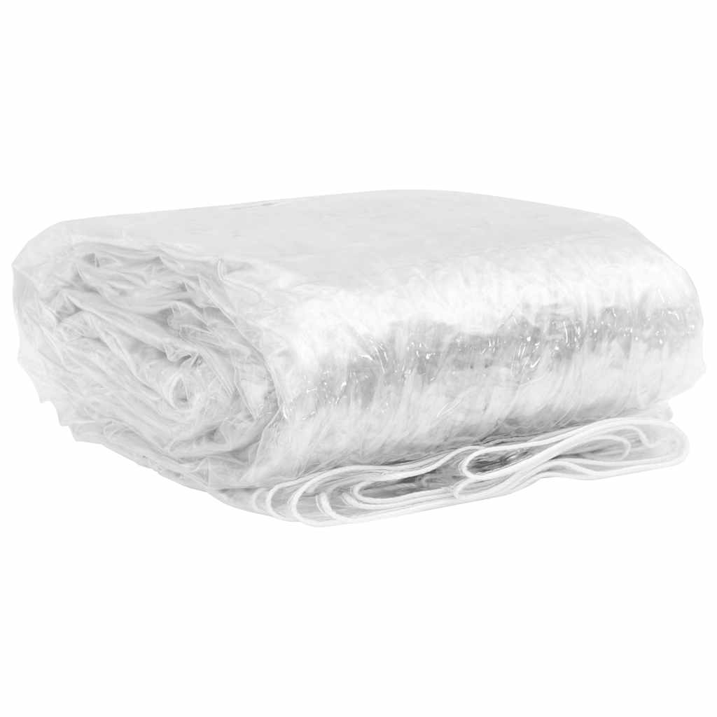 Vidaxl Tarpaulin trasparente con anelli a vela 5x12 M PVC
