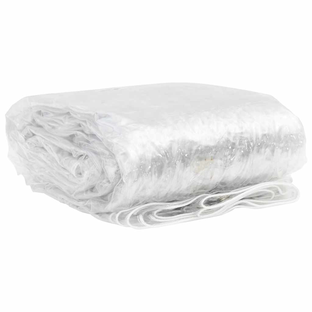 Vidaxl Tarpaulin trasparente con anelli a vela 6x12 M PVC