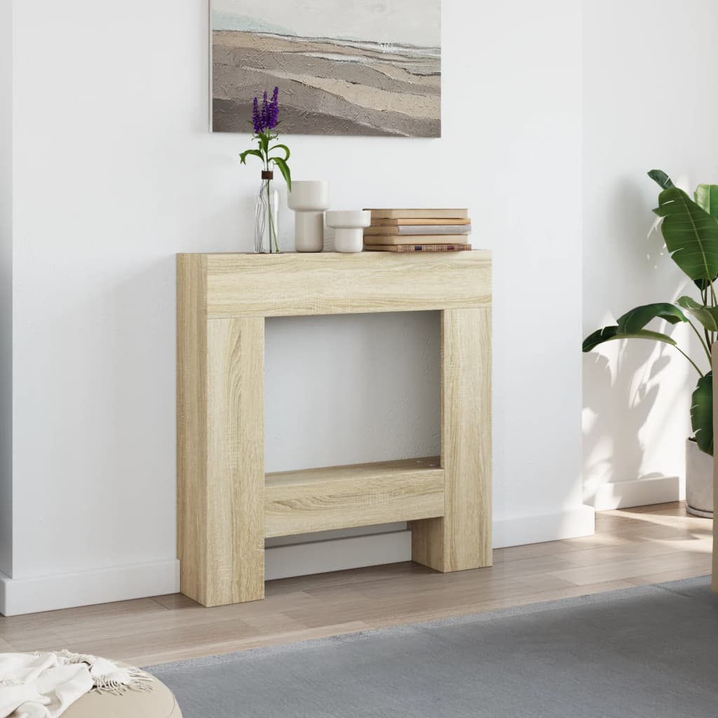 Vidaxl Hairstop 81x18x82 cm de madera procesada Sonoma Oak coloreed