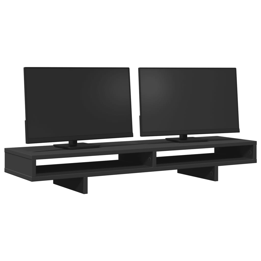 Vidaxl Monitor Standard 100x27x15 cm Black in legno elaborato