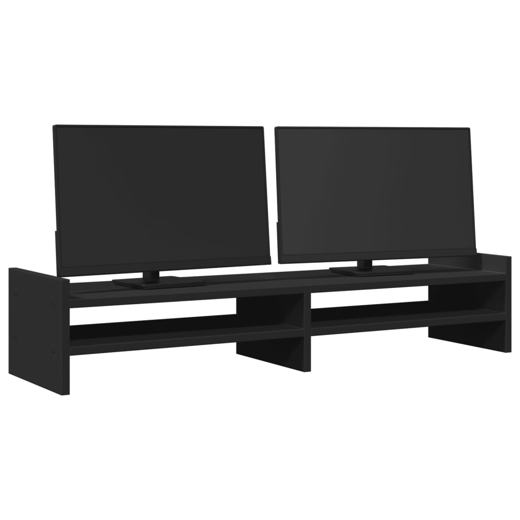 Vidaxl Monitor Standard 100x27x20 cm Black in legno elaborato