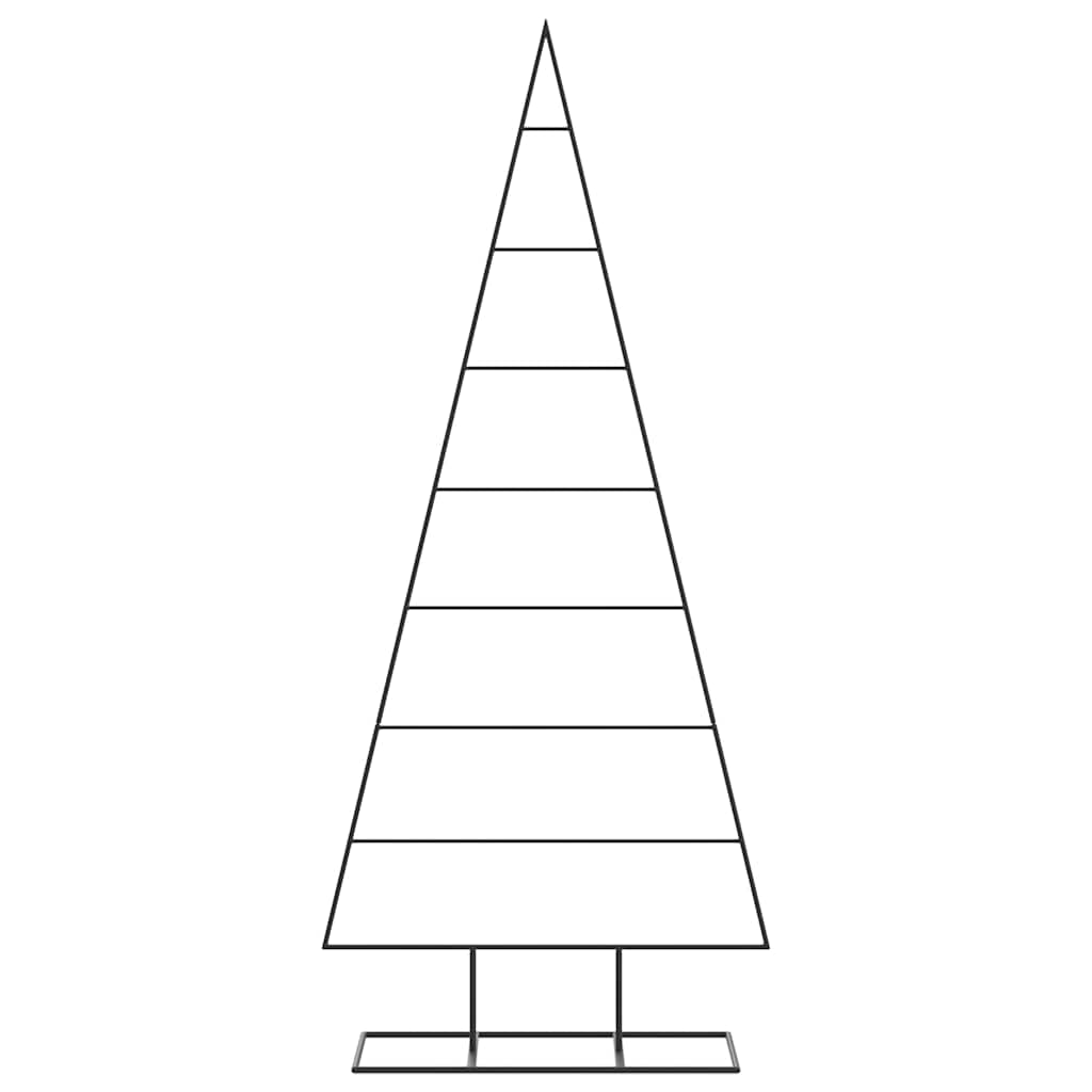 Vidaxl kerstdecoratie kerstboom 150 cm metaal zwart