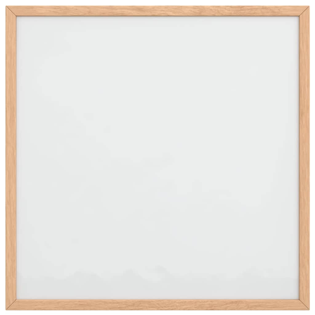 Pizarra blanca magnética vidaxx con marco de madera maciza de pino 40x40 cm
