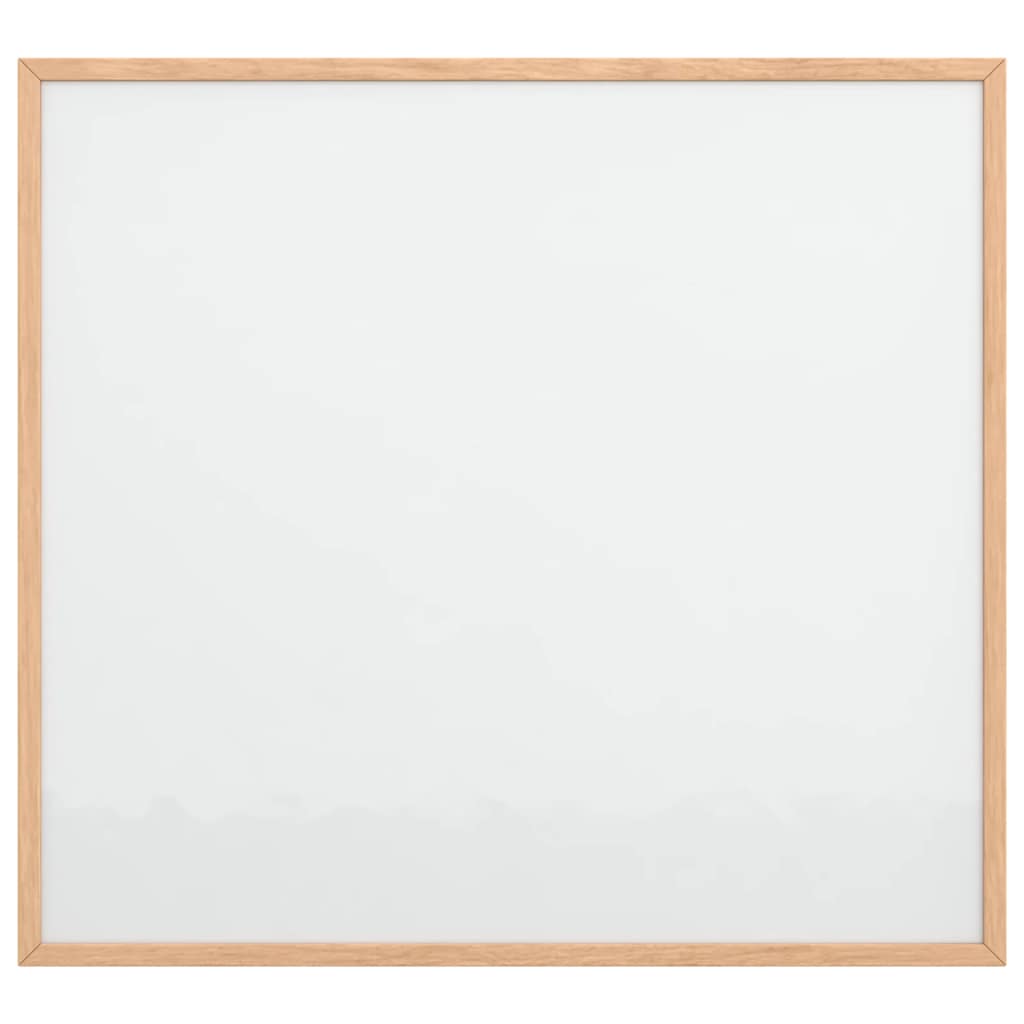 Pizarra blanca magnética vidaxx con marco de madera maciza de pino 60x55 cm