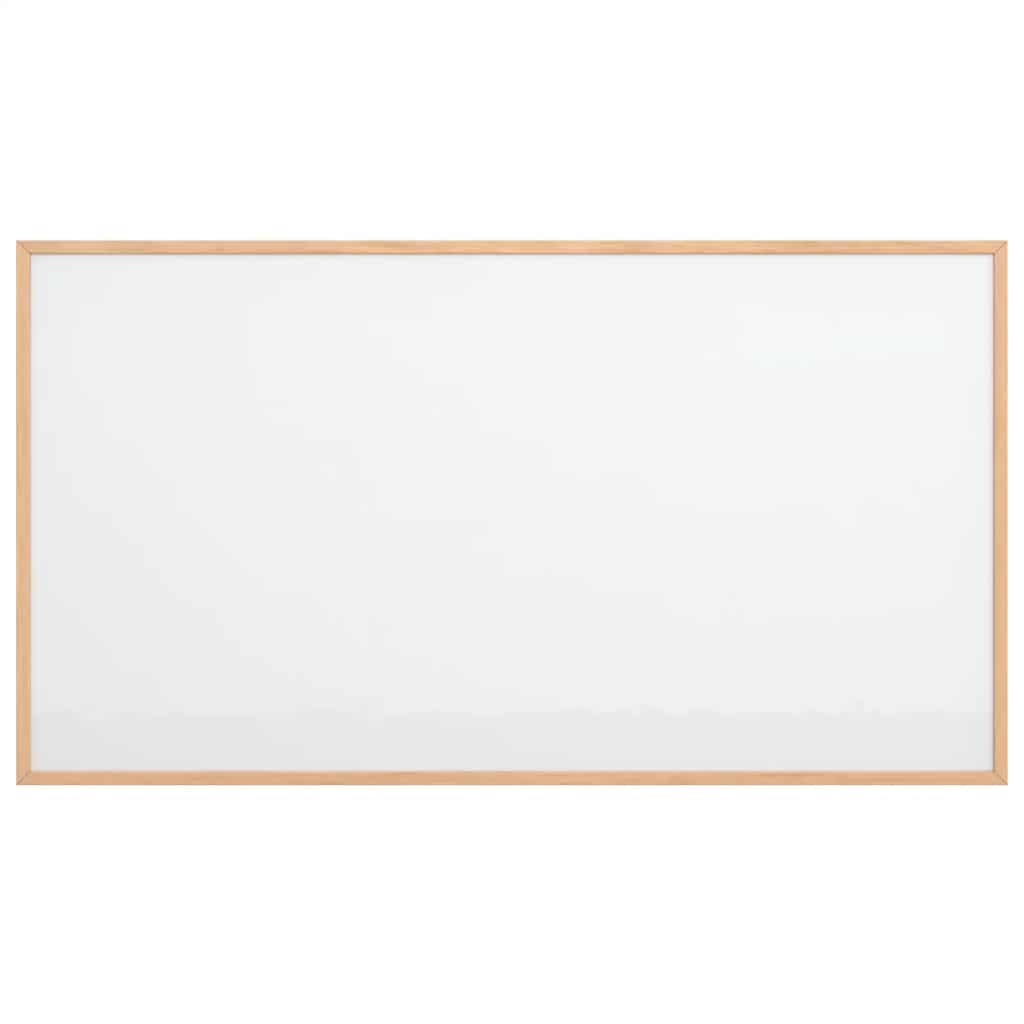 Pizarra blanca magnética vidaxx con marco de madera maciza de pino 100x55 cm