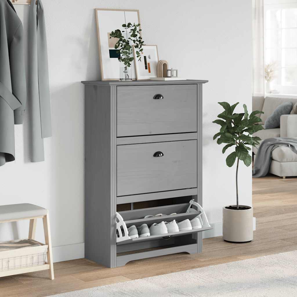 Vidaxl scarpa bodo 80x35x118 cm grigio