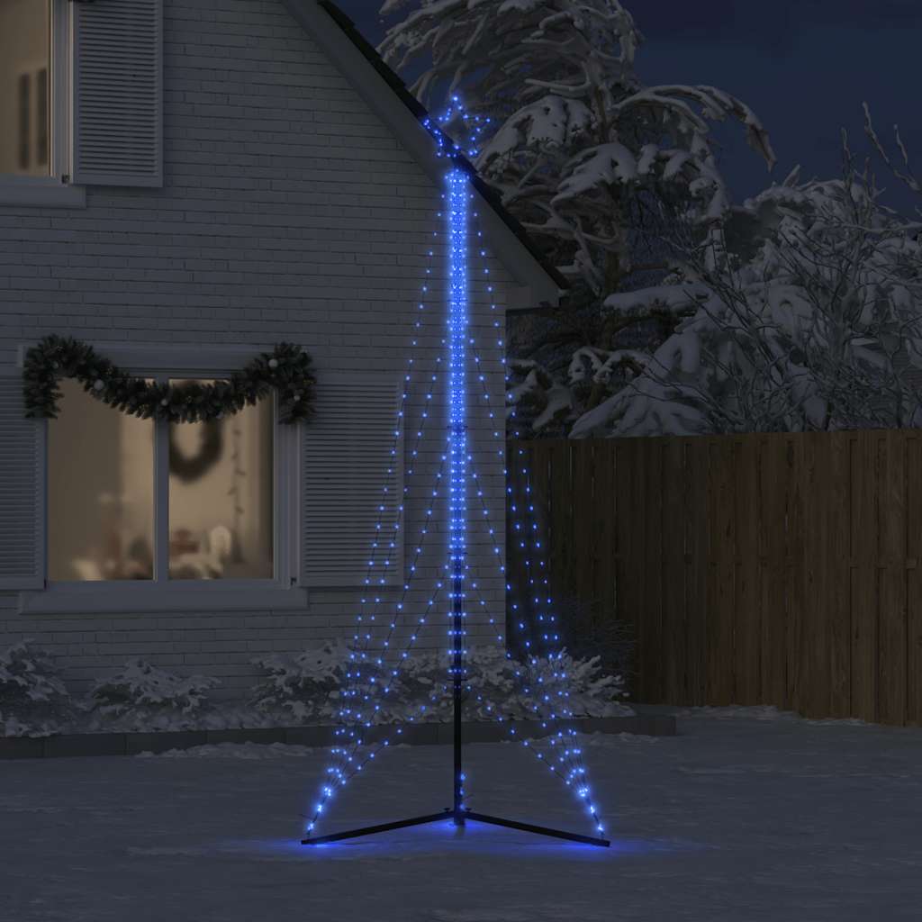 Vidaxl LED Árbol de Navidad 525 LED 302 cm azul