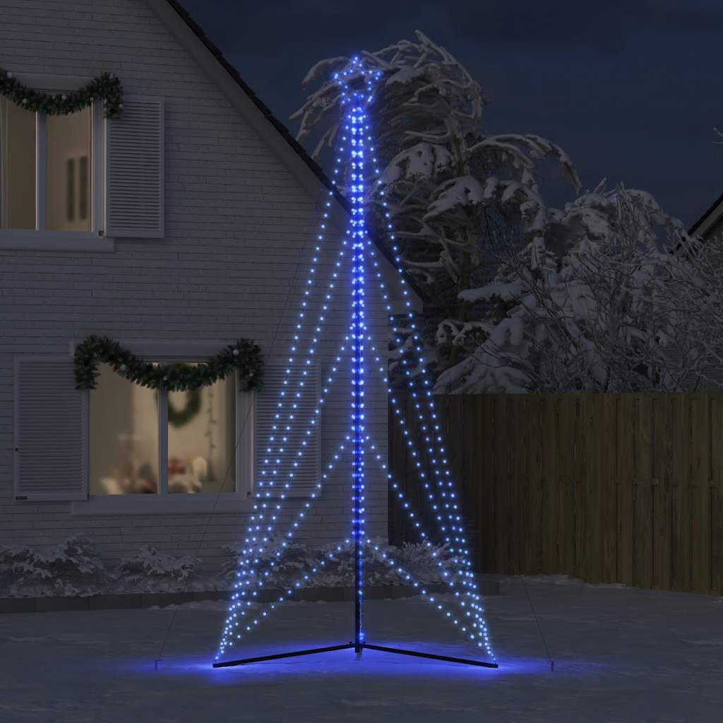 Vidaxl LED Tree de Navidad 615 LED 404.5 cm azul