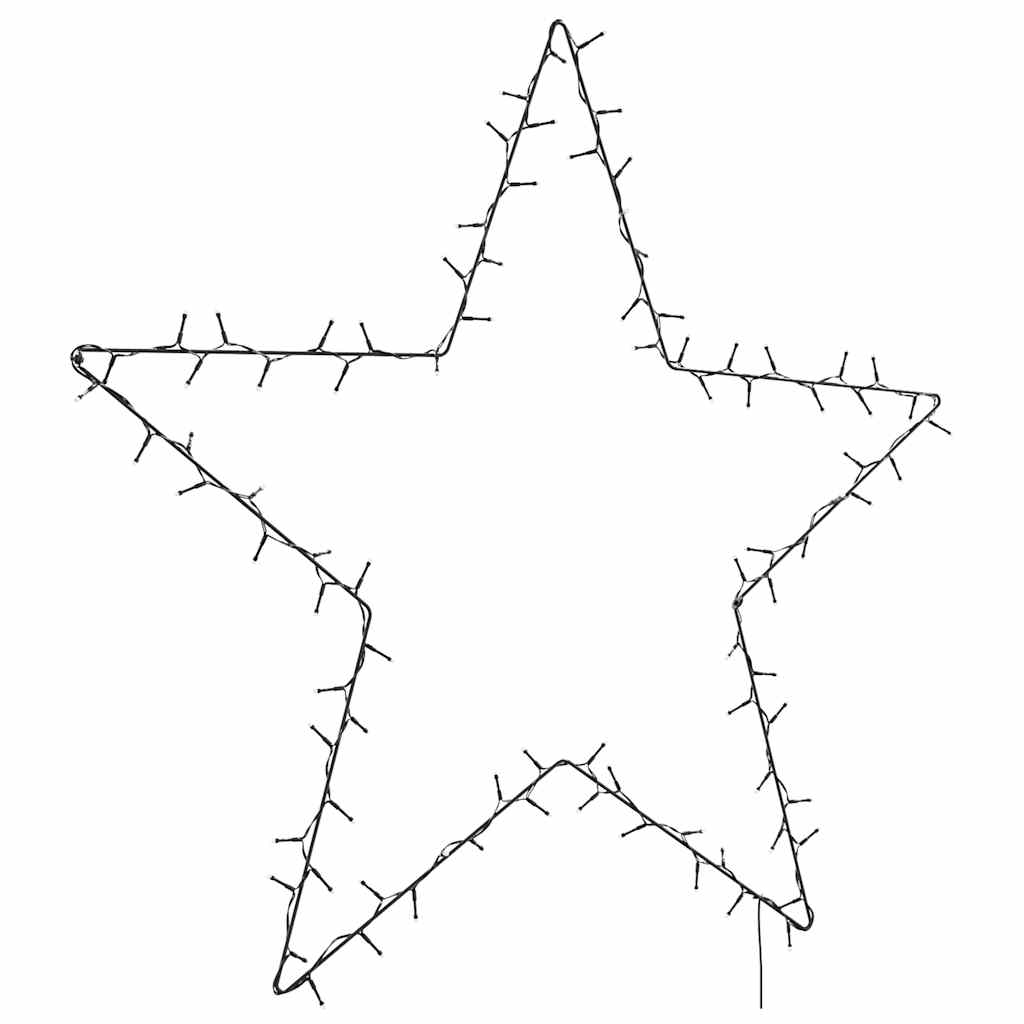 Vidaxl NAVILLA DE ILUMENTA Silhoueta de estrella 115 LED White White
