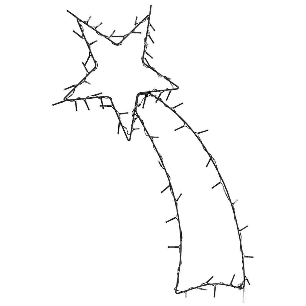 Vidaxl Lighting Christmas Falling Star Silhouette 80 LED Bianco caldo