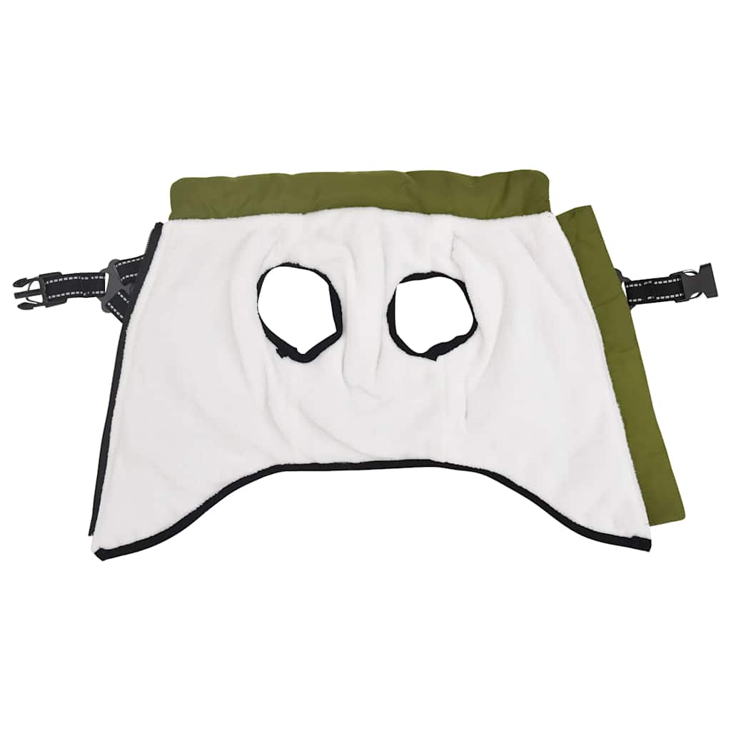 Vidaxl Cailla para perros con armadura impermeable del ejército reflectante verde 2xl
