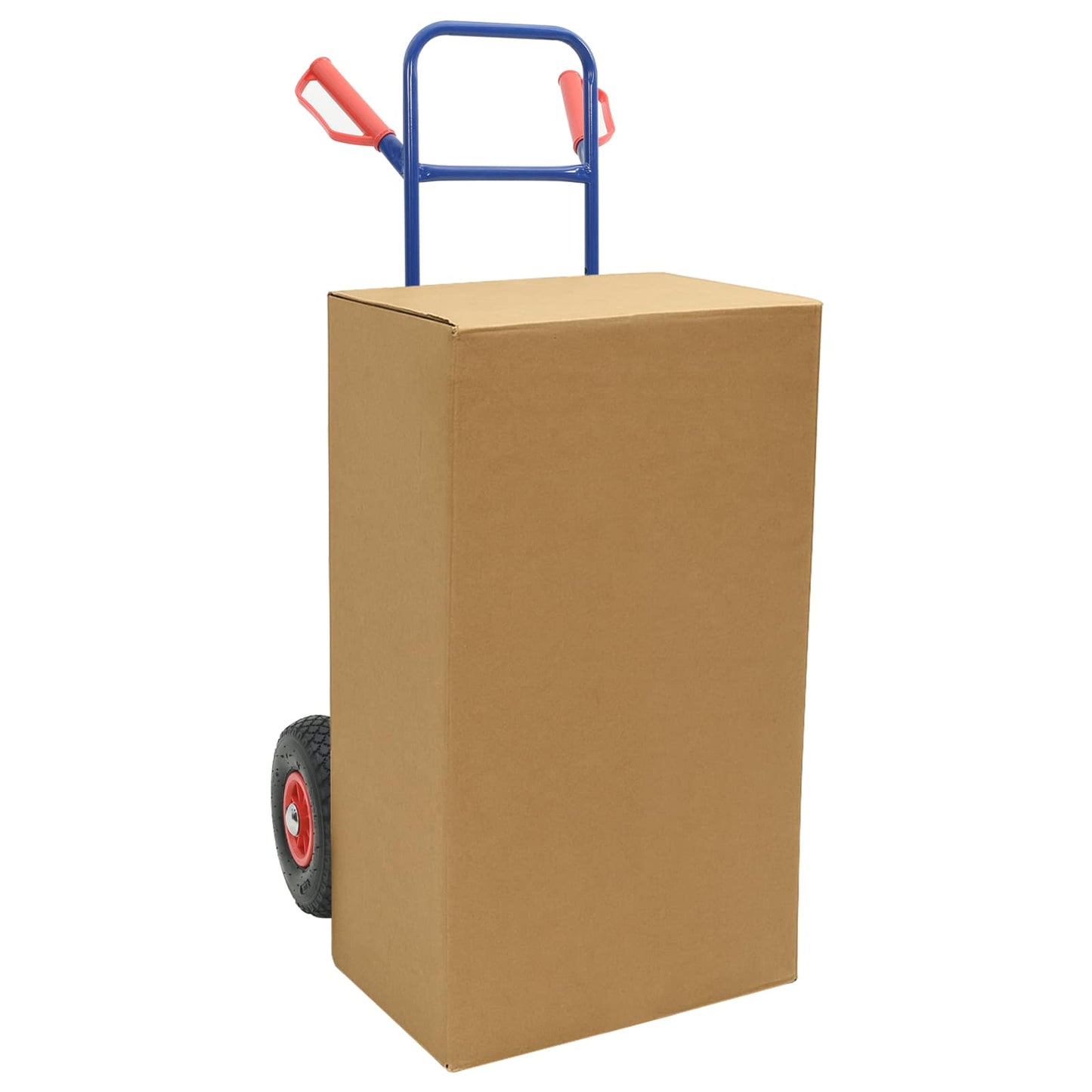 Trolley a mano VidaXL blu e rosso 49,5 x 53 x 114 cm in acciaio