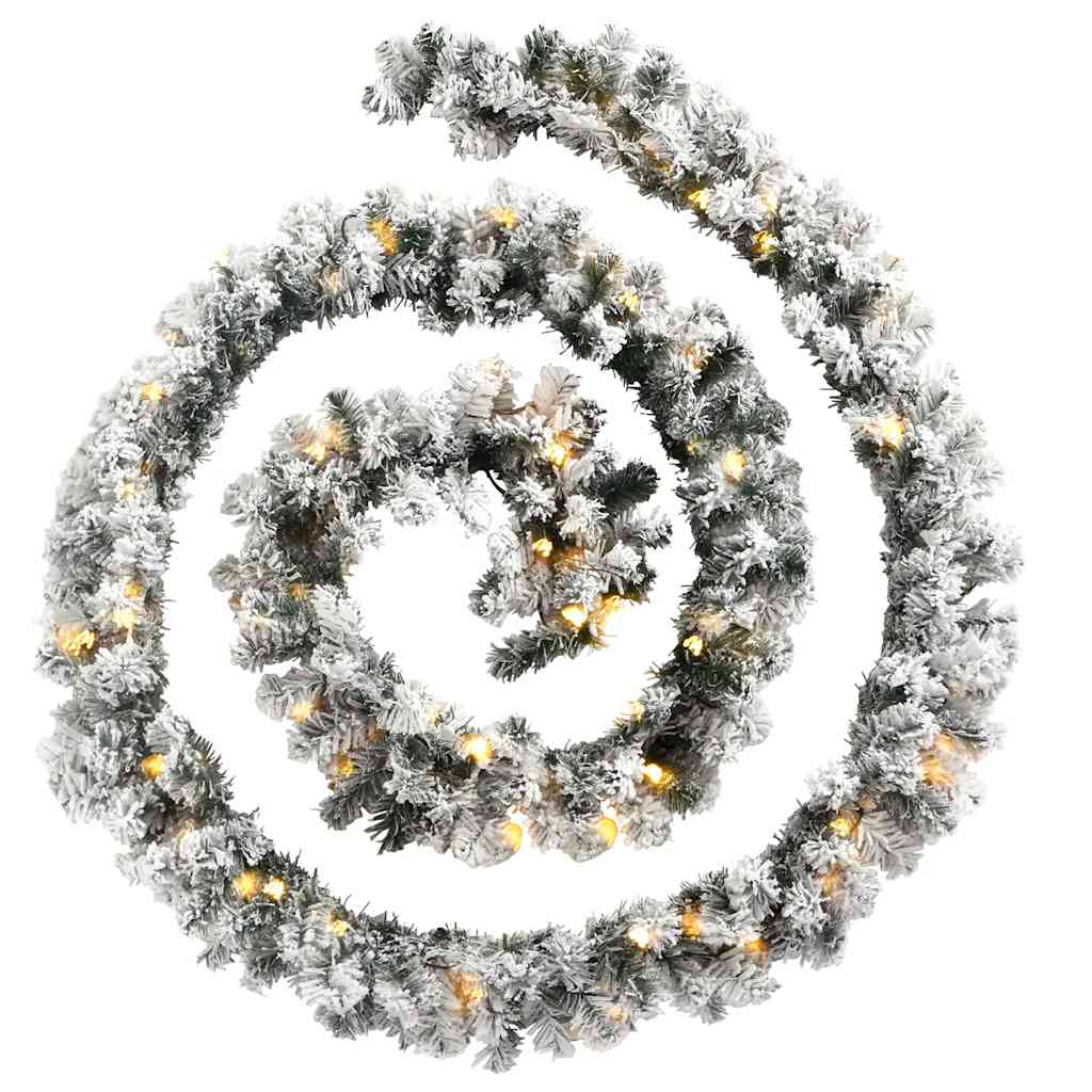 Guirnaldas navideñas de Vidaxl con iluminación LED de 20 m PVC verde