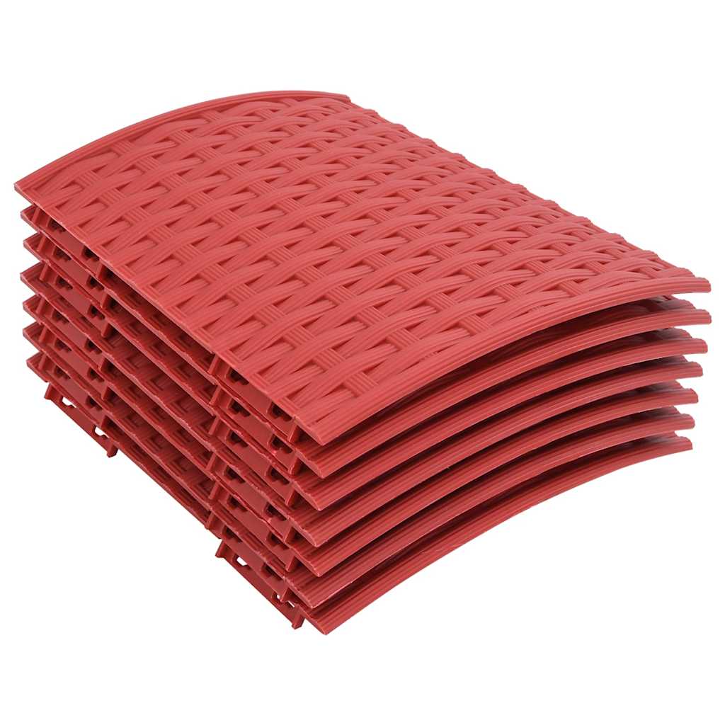Falda de árbol de Navidad Vidaxl Ø56x23 cm de plástico rojo