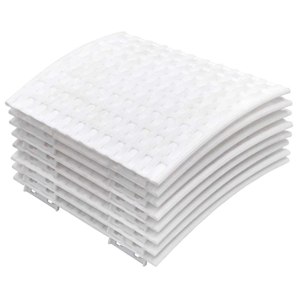 Falda de árbol de Navidad Vidaxl Ø65x23 cm de plástico blanco