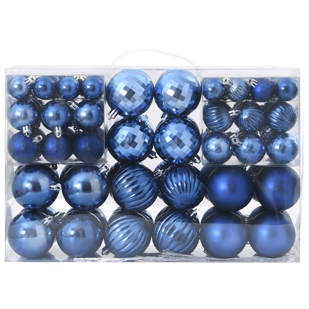 Vidaxl kerstballen 100 st ø3 4 6 cm blauw