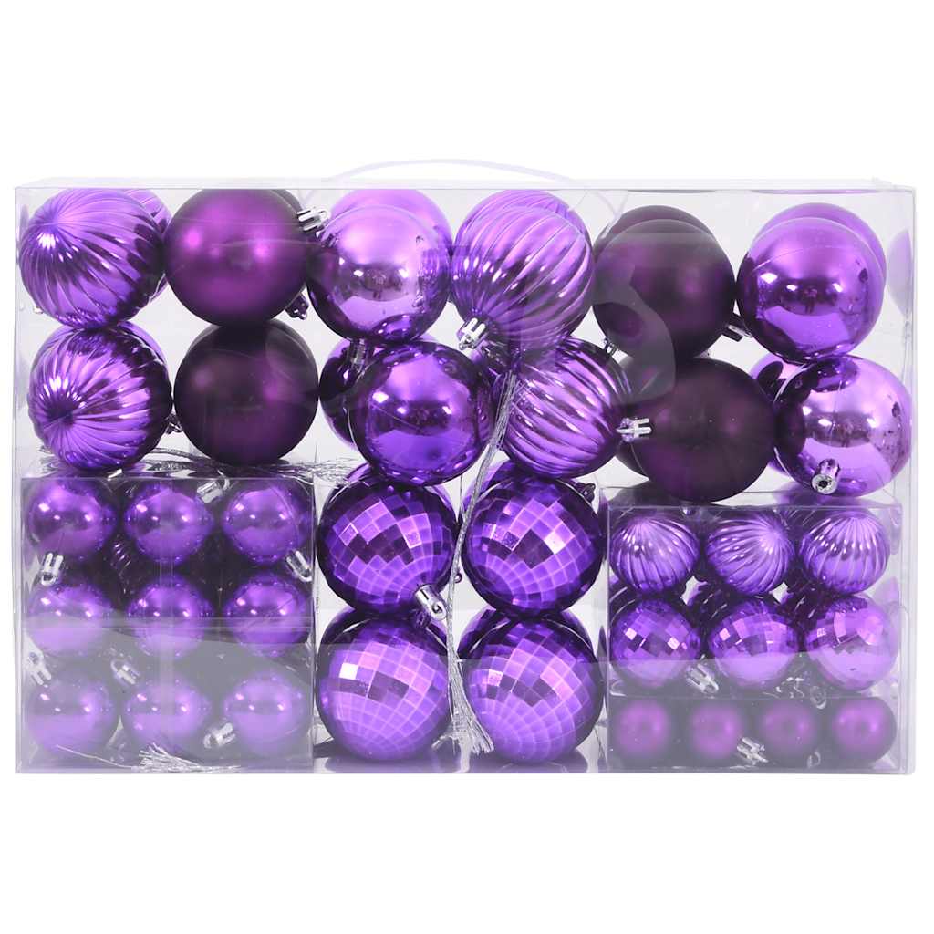 Vidaxl Balls de Navidad 100 STS Ø3 4 6 cm lila