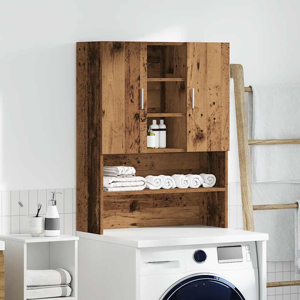 Armadia per lavatrice Vidaxl 70.5x25.5x90 cm Old Woolred