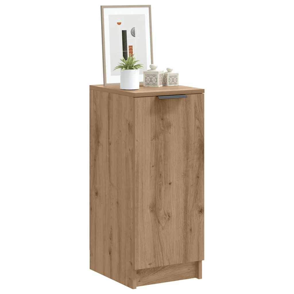 Vidaxl schoenenkast 29,5x35x70 cm bewerkt hout artisanaal eikenkleur