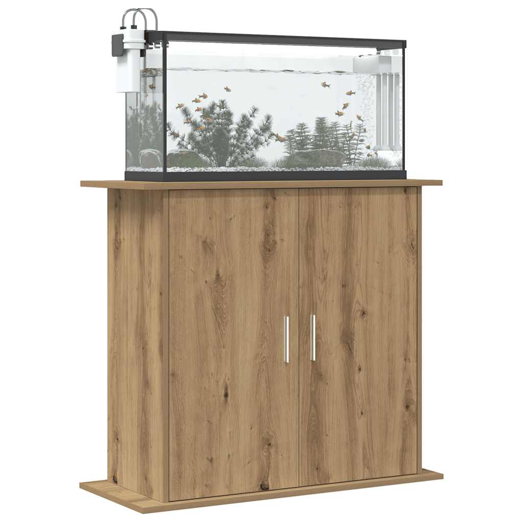 Vidaxl aquariumstandaard artisan eikenhout 81x36x73 cm bewerkt hout