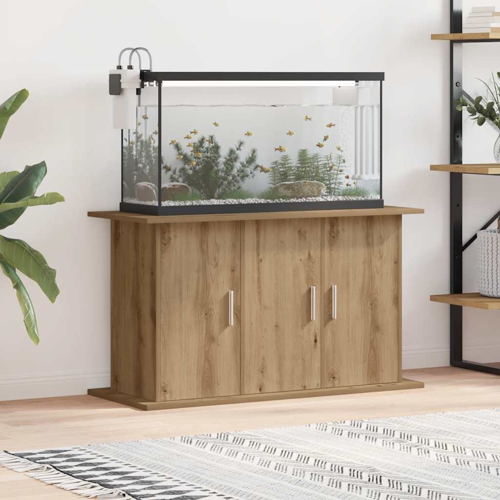 Vidaxl aquariumstandaard artisan eikenhout 101x41x58 cm bewerkt hout